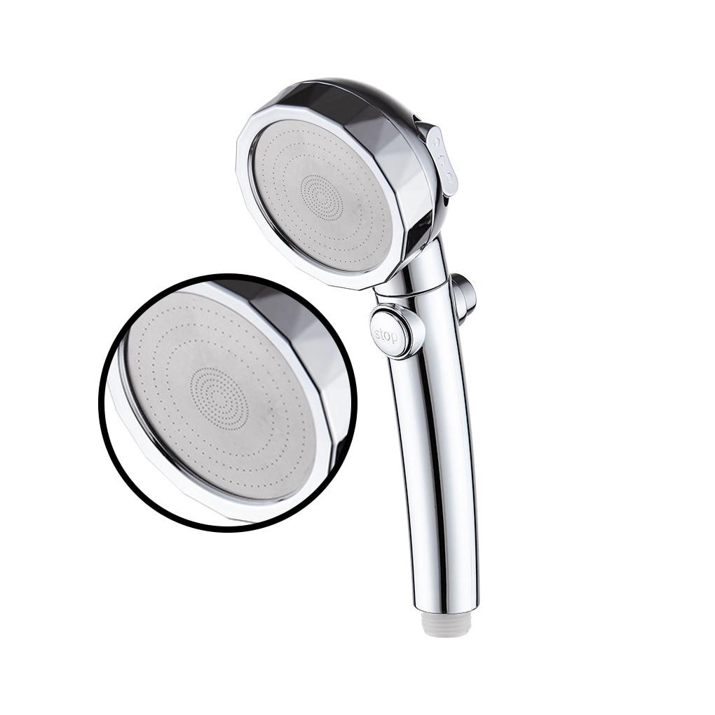 Water Saving High Pressure Shower Head Hand Hold Round Bathroom Accessory Chrome ABS Shower Heads