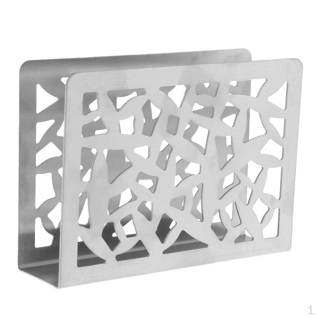 Creative Stainless Steel Napkin Holder Organizer Container Tissue