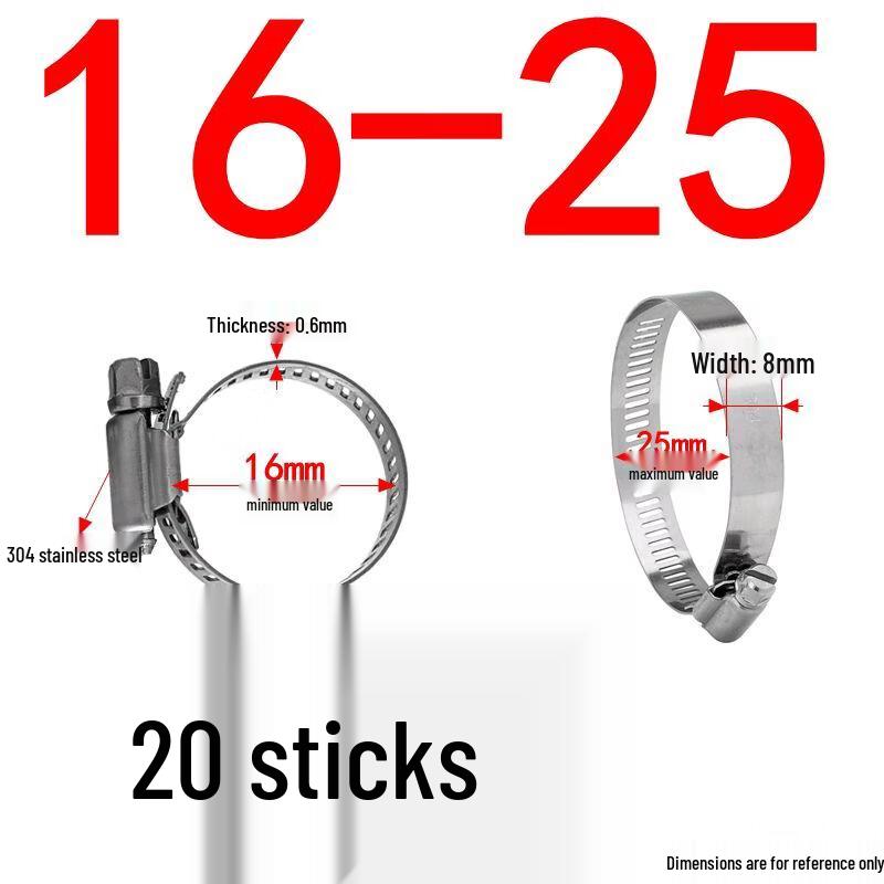 Alliance 304 Stainless Steel American Style Hose Clamps