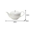 NARUMI Teapot, Styles Cool Coupe, White, 1180cc, 51326-4663