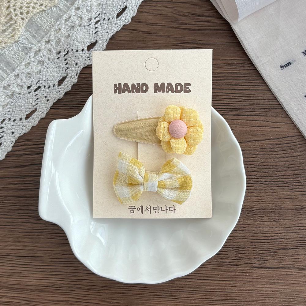 Korean Floral Children's Bow Hair Clips: Versatile Baby Hair Accessories