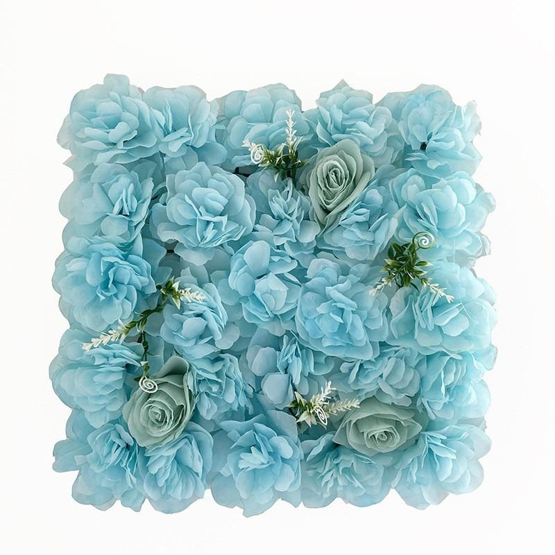 1PC 35cm Color Artificial Rose Flower Wall Panels Faux Rose Flower Row Stage Backdrop Layout Wedding Proposal Party Home Decor