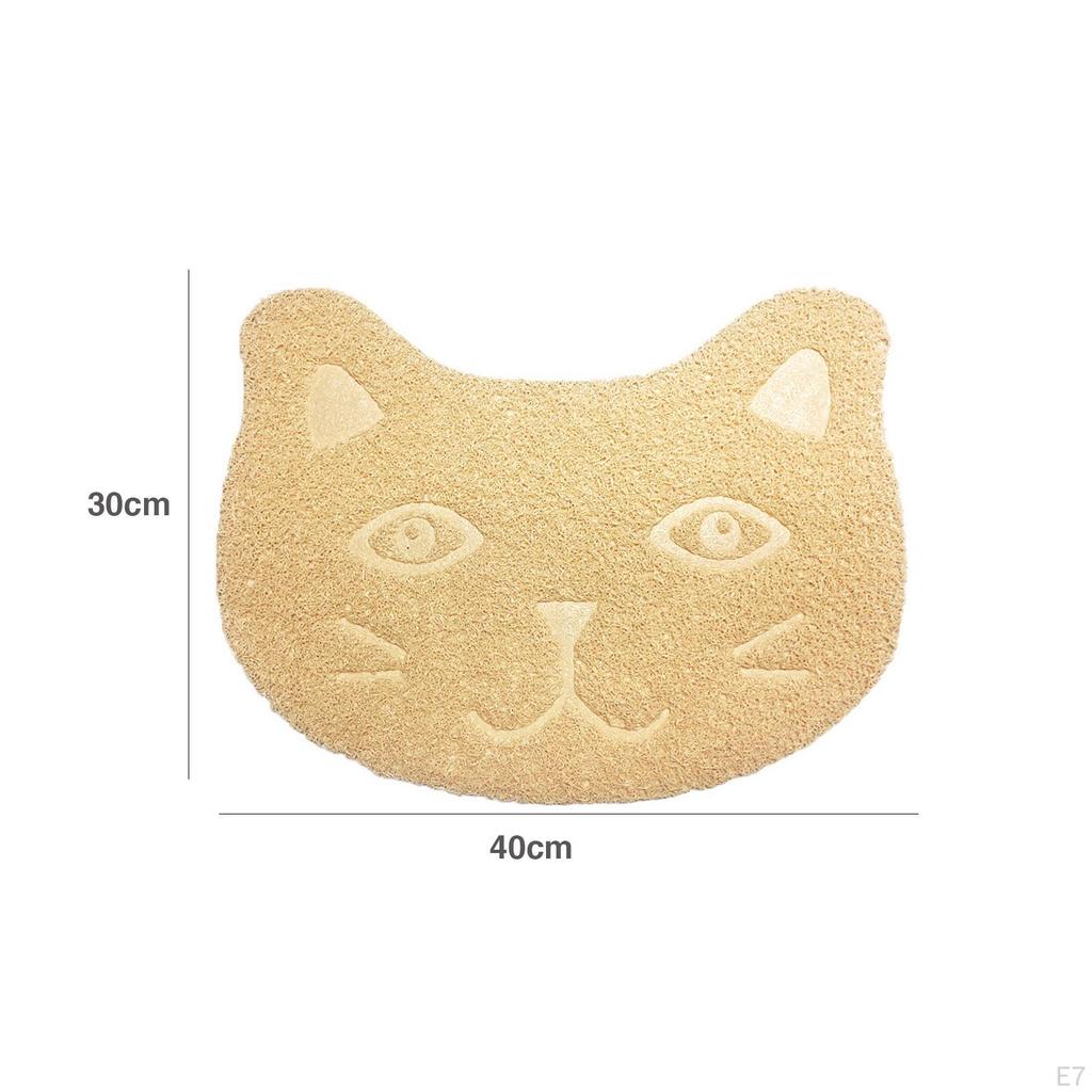 Cat Bowl Mat Dog Food Placemat Pet Feeding Tray Non Slip PVC Material Suitable for Small Dogs