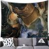 Silk-Textured Pigment Blending Digital-Printed Polyester Tapestries Living Rooms Bedrooms Macrame Wall Hanging Room Decor