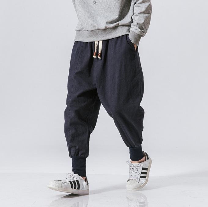 Pantaloni larghi e larghi Harren's da uomo, alla moda, comodi, taglie forti