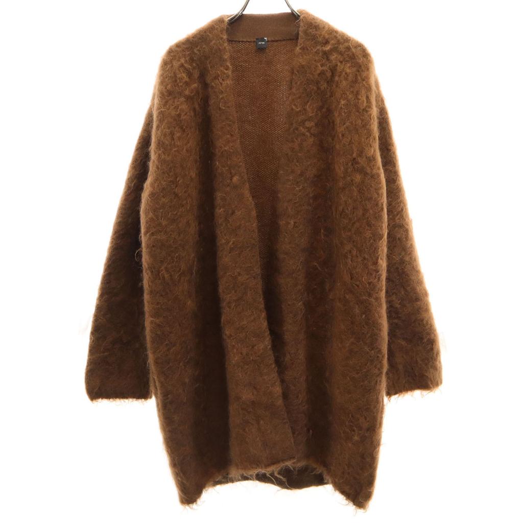 ATON made in Japan Long sleeve knit cardigan 2 Brown Men's Used