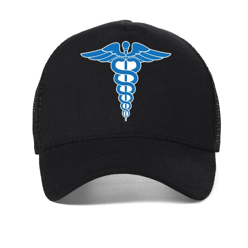 Caduceus Women Hat Medicine Symbol Jewelry Gifts For Nurse Doctor Medical Students Baseball Cap Summer Mesh Breathable Hats