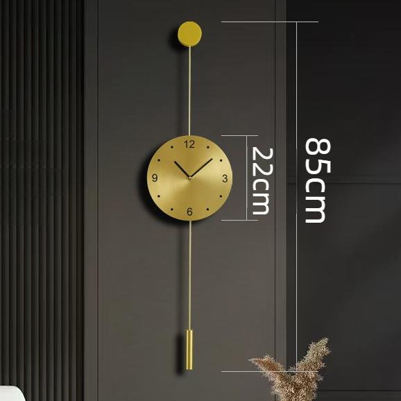 

Modern Wall Clock Decorative Wall Watch Minimalist Luxury Aesthetic Pendulum Clock Silent Elegant Living Room Watches Home Decor