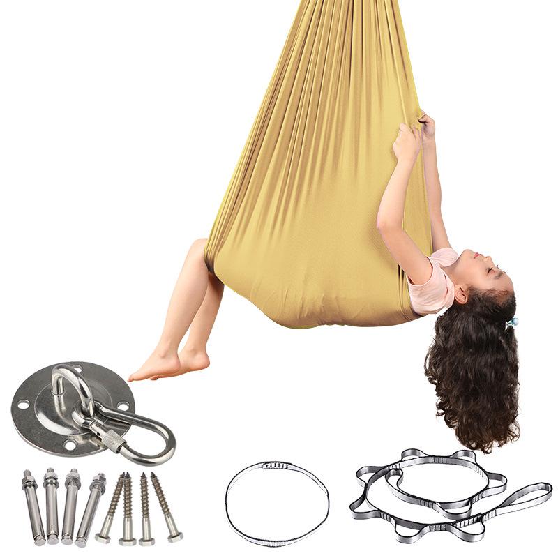 Elastic Sensory Hammock Chair for Kids - Indoor/Outdoor Swing with Accessories