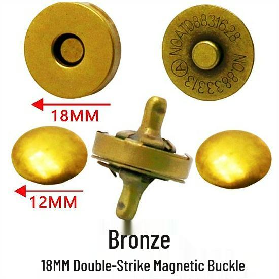 Ultra-Thin 18mm Magnetic Snap Button, Luggage Rivet, 14mm Magnetic Buckle