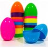 Vibrant Plastic Easter Eggs That Stand Upright,Ideal for Easter Egg Hunts And Surprise Gifts Colors, for Holding Toys Or Candy