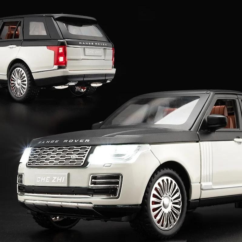 1/24 Scale Land Rover Range Rover Alloy Diecast Car Model Off Road SUV Vehicle Car Exhibition Ornaments Collection Children Toy Gift