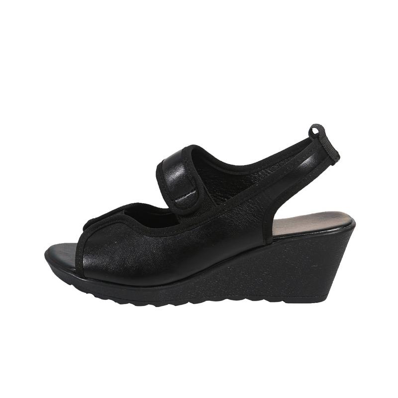 Fashion 2025 Hot Sale Shoes Female Peep Toe Women's Sandals Fashion Plus Size Casual Elastic Band Best Outdoor Seller Wedge Sandals