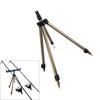 Fishing Rod Holder Tripod Stand Foldable Rods Support Rest Tripod Bracket Portable Aluminum Telescopic Ground Rack