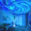 Aurora Wave Atmosphere Lamp – Dynamic Rotating Night Light Projection for a Romantic and Colorful Desk Ambiance.