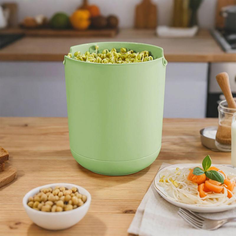 Automatic Bean Sprouts Maker Automatic Health Sprouts Box with Lid Larger Capacity Healthy Bean Grower Automatic Garden Bean