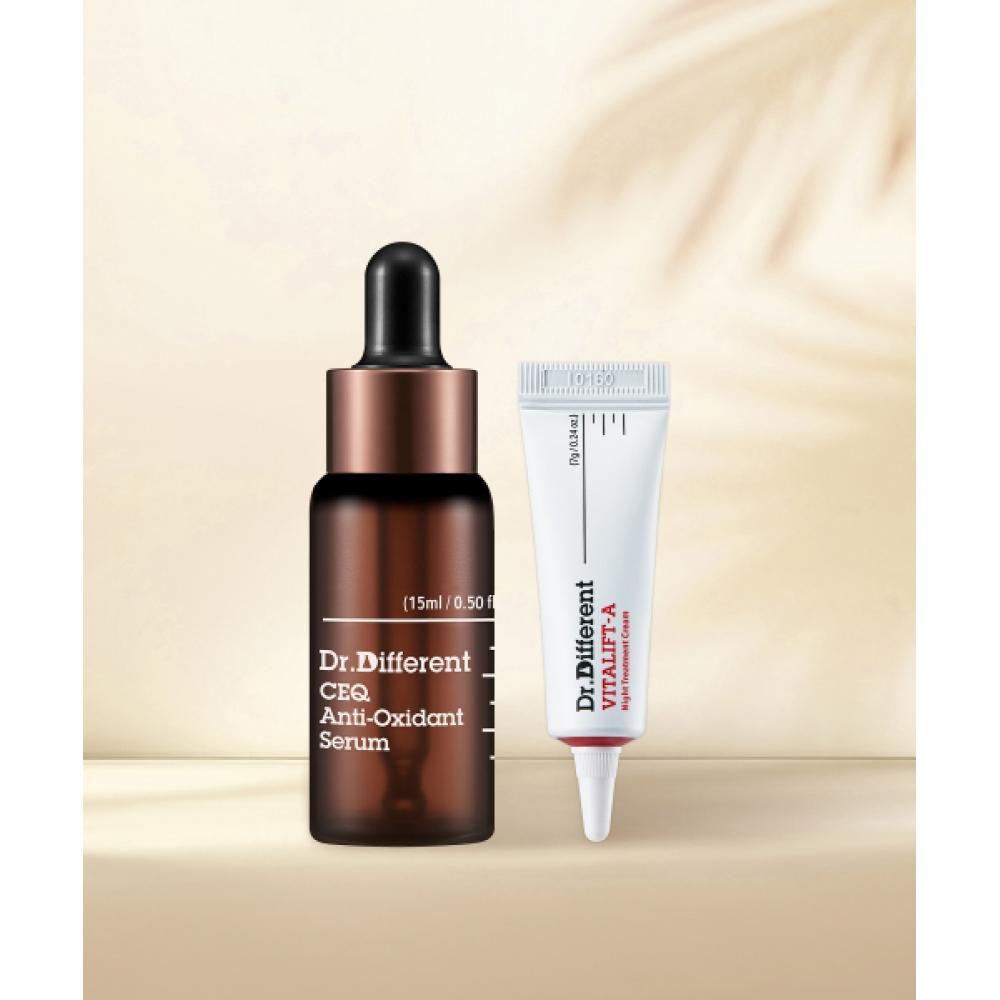 Dr.different [vitAmin C Serum] Ceq AntioxidAnt Serum 15ml 1 pACk + VitAlift A miniAture CEQ Antioxidant Serum 15ml 1 pack