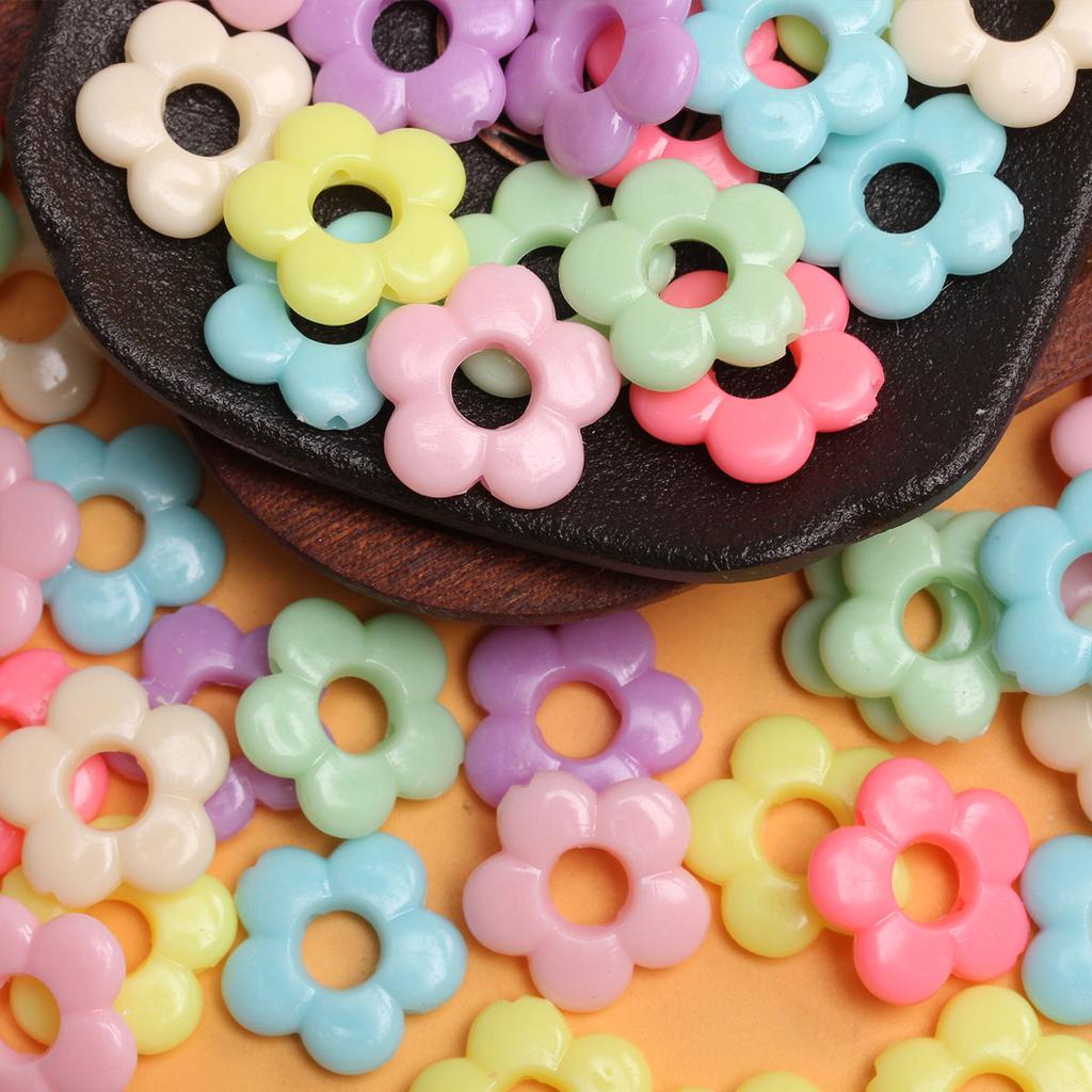 500 g/pungă aproximativ 360-700 buc. Mărgele DIY Accesorii acrilice DIY Bijuterii Mărgele Floare colorată Steaua de mare Mărgele libere scobite