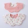 Double-Sided Waterproof Cotton Baby Bib - 360° Rotating, Breathable Gauze Saliva Towel