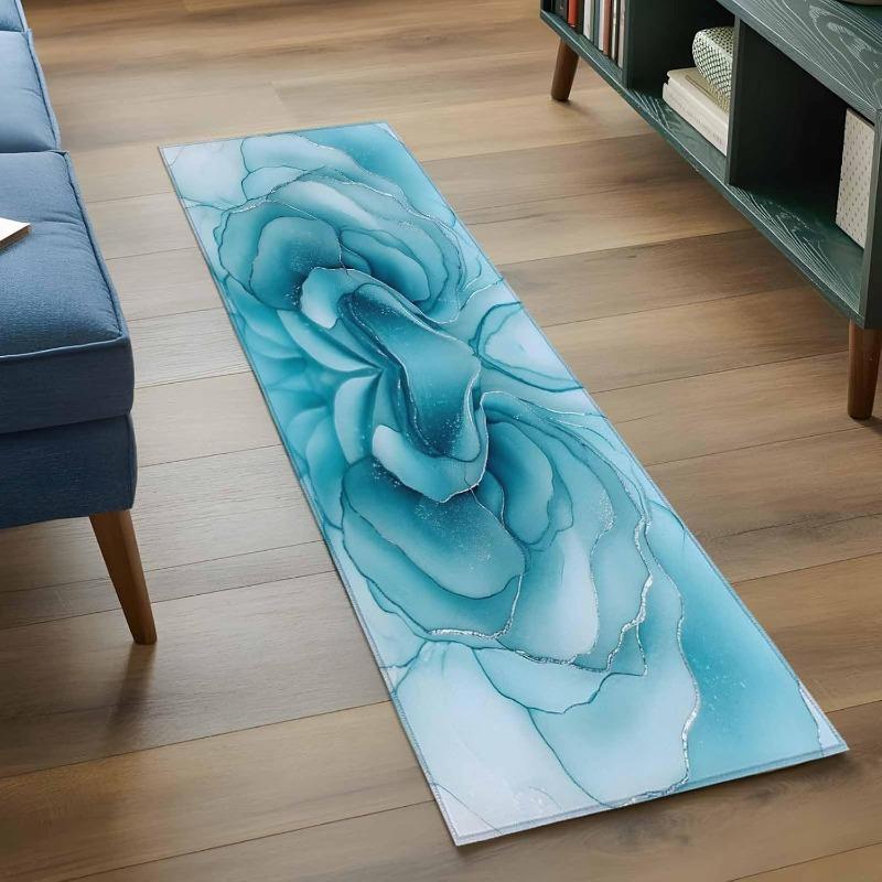 Diffusion Art Runner Rug Colorful Gradient Design Mat Absorbent Non-Slip Home Decor Hallway Living Room Kitchen Decor Carpet