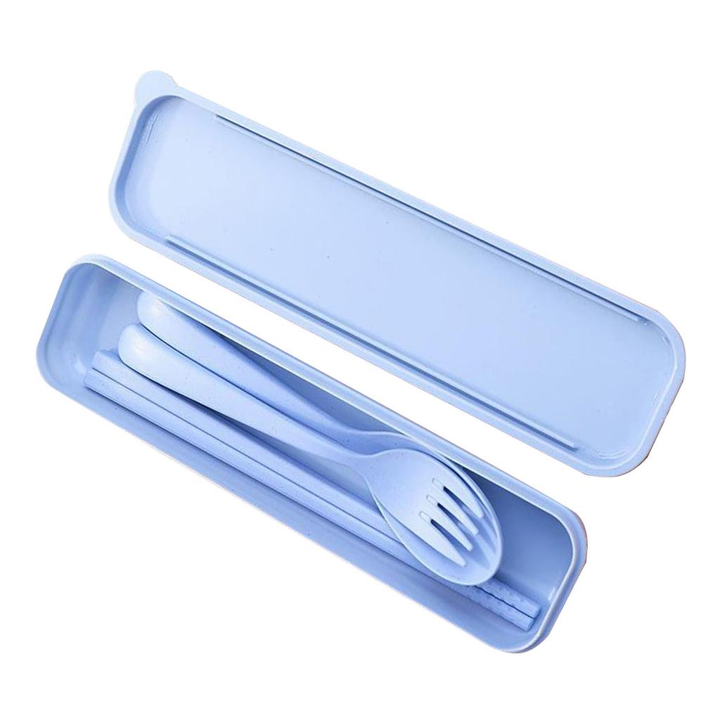 Reusable Travel Utensils Set with Case Portable Chopstick Fork Spoon Tableware Eco Friendly Cutlery Picnic Camping Utensils