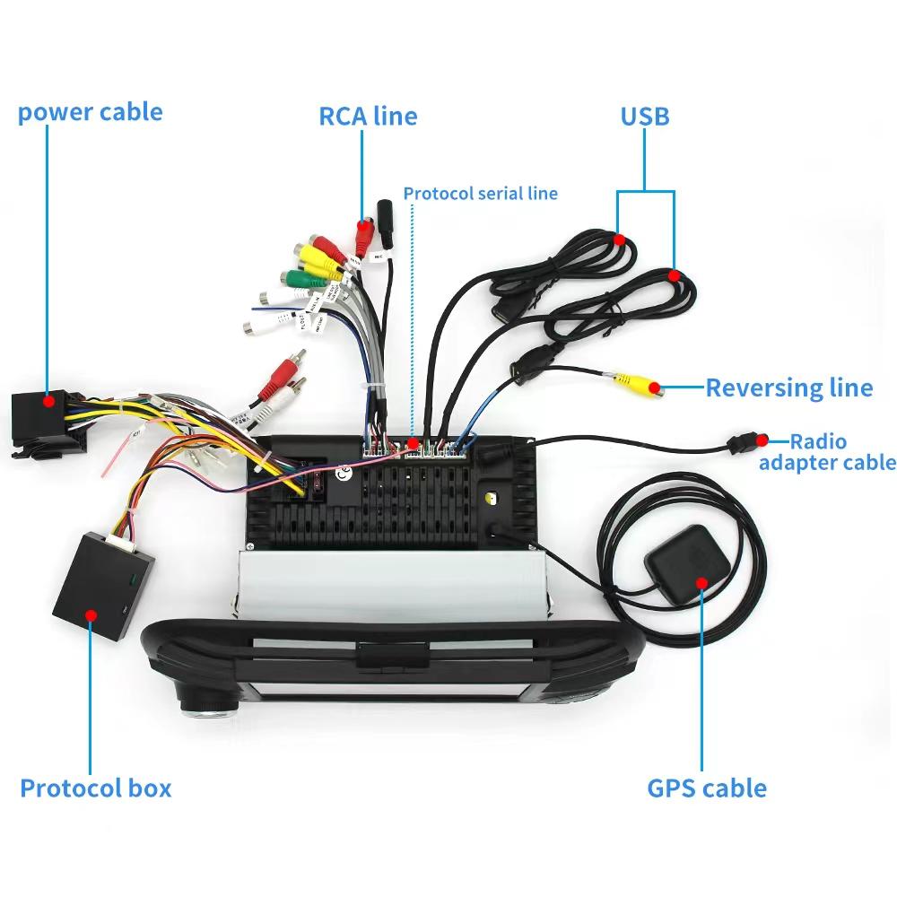 7'' Android 11 Car Radio Stereo Navi Player GPS Wifi FM For Fiat 500 2007-2015