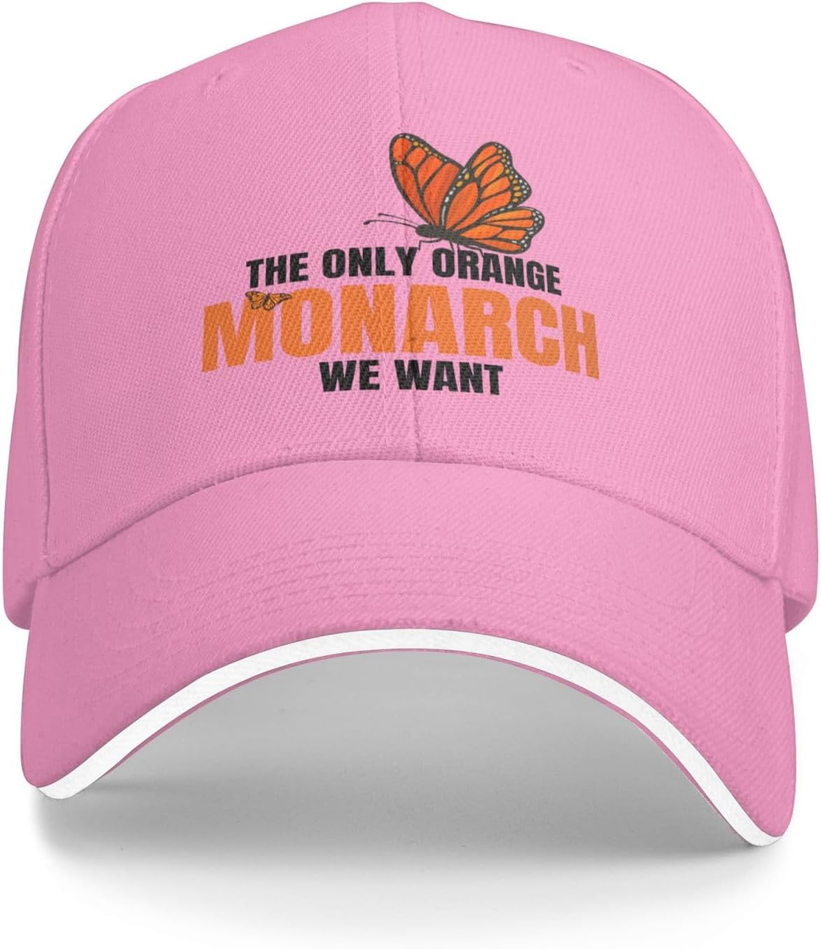 Monarch Butterfly The Only Orange We Want Baseball Cap Polyester Adjustable Outdoor Hat One Size
