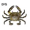 2Pcs 8CM/10G Soft Crab Lure Floating Bionic Crab Bait Colorful TPR Artificial Bait Saltwater Freshwater Fishing Accessories