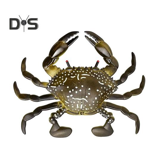 2Pcs 8CM/10G Soft Crab Lure Floating Bionic Crab Bait Colorful TPR Artificial Bait Saltwater Freshwater Fishing Accessories
