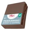 Fitted sheet 200x220 elastic JERSEY 100% COTTON chocolate color