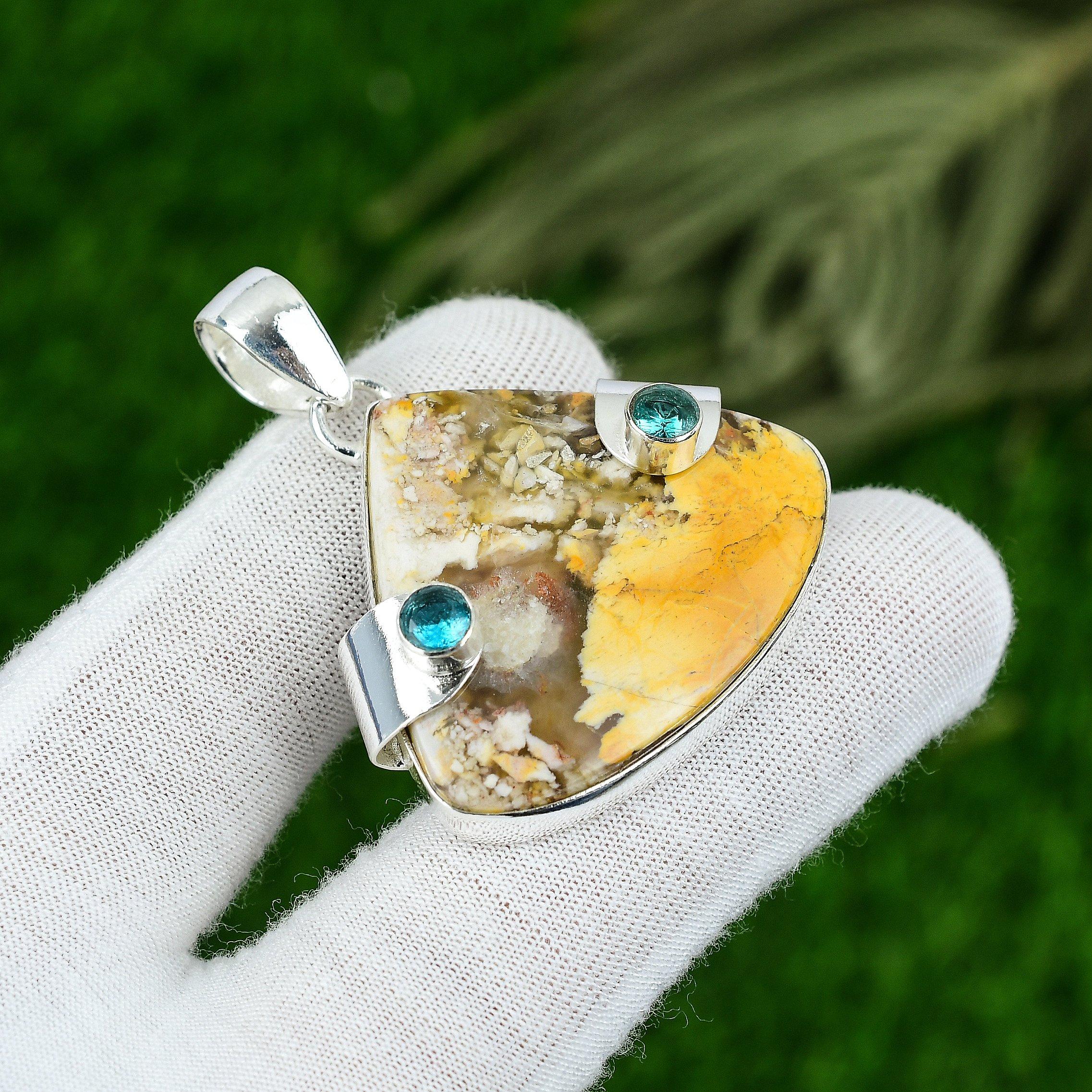 

День матери Сделка Брекчиевая Мукаитовая Яшма Турмалин Серебро 925 пробы Уникальная подвеска