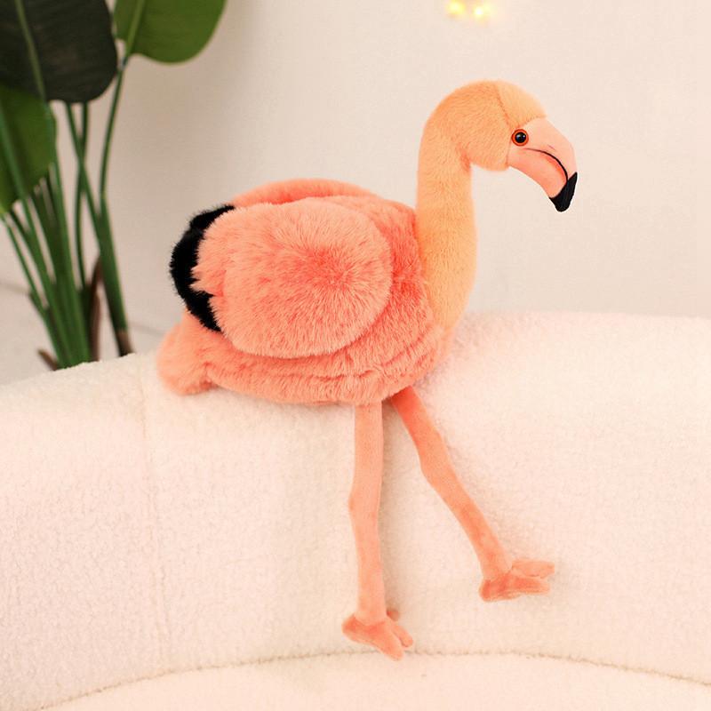 Flamingo-Plüschtier Geschenk für Mädchen Weicher Kristall-Samt Verzierte Sammlerpuppe