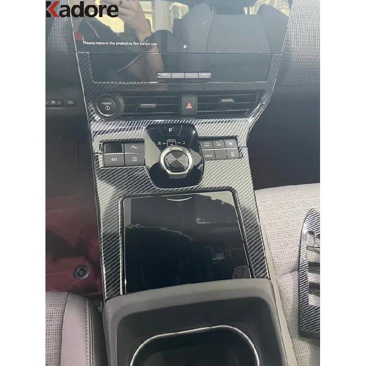 Car Center Console Gear Shift Box Panel Cover Trim For Toyota Bz4x 2024 2025 Carbon Fiber Interior Accessories