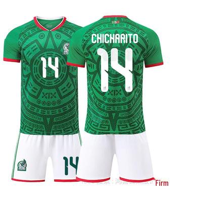 2026 Mexico Home Jersey: Lozano #22, Hernandez #14, Raul #9 Football Kit Set