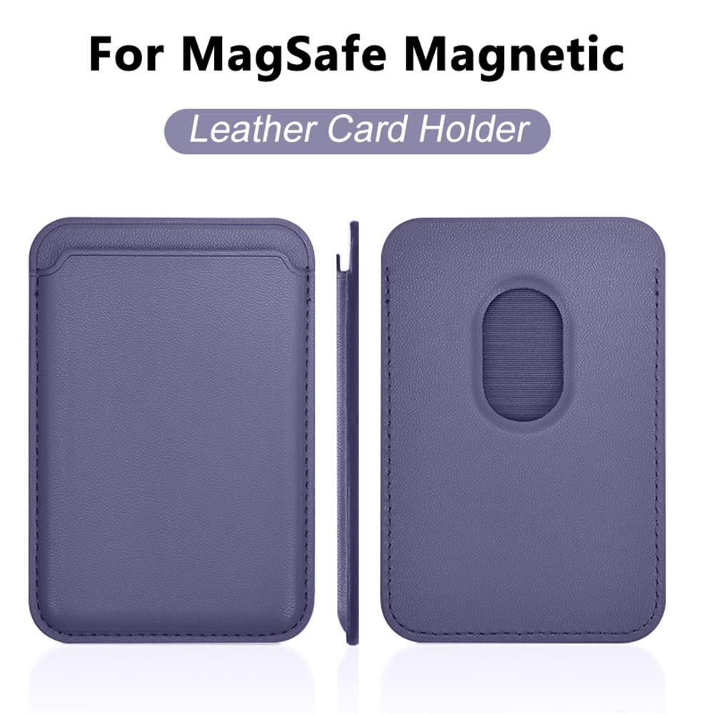 Universelle Kartenhalter-Tasche Für Alle Smartphones Für Magsafe Kabelloses Laden Magnetisches Telefon Leder-Geldbörse Kartenclip Zubehör