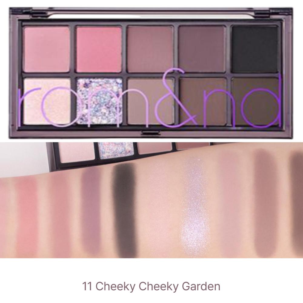 

Rom&nd Лучше, чем палетка – Корейская коллекция теней для век, Глиттерные, матовые и нюдовые оттенки, K-Beauty трендовый макияж в подарок 11 Cheeky Cheeky Garden