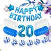 Balloon Decoration Kit Happy Birthday 20 Star Foil Latex Balloons For Party Gathering Celebration Birthday Decor Balloons