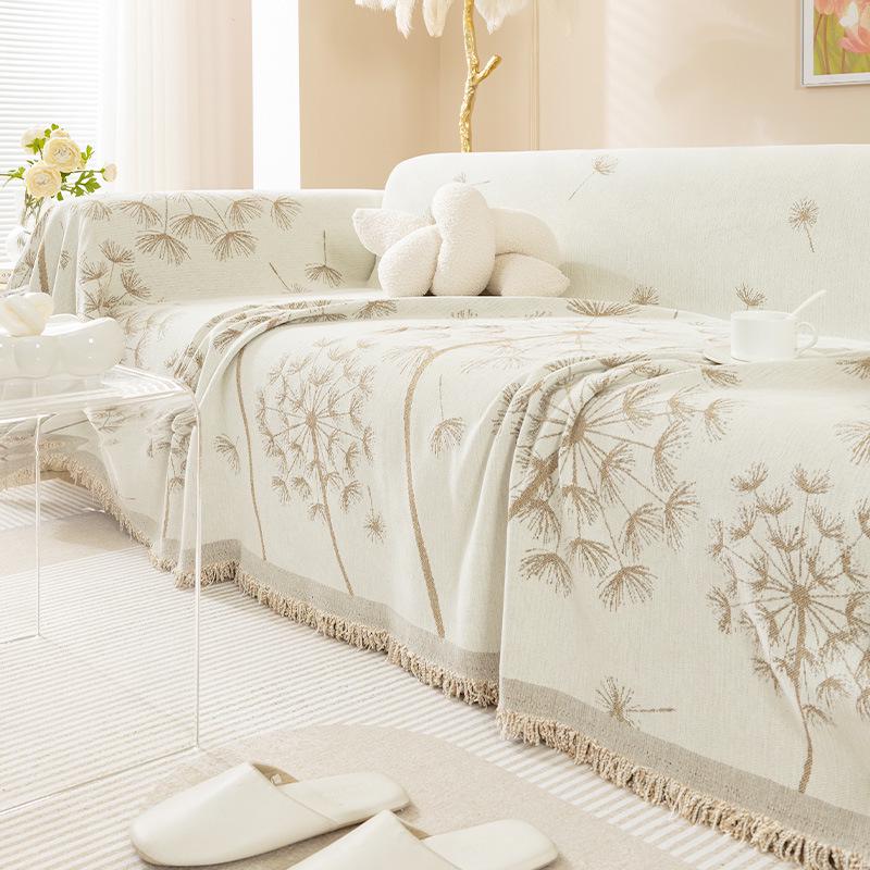 

Minimalist Universal Sofa Cover: Four-Season Full Wrap Blanket 130cm x 180cm вершковий