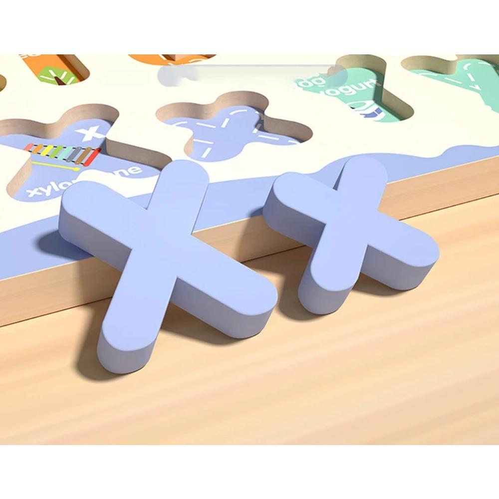 Dřevěné Vzdělávací Abc Puzzle Velká a Malá Písmena pro Dárky k Narozeninám Chlapci Dívky Rodinná Hra Děti Předškoláci