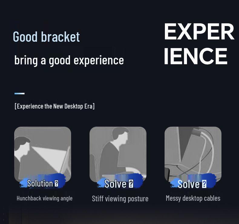 Suport monitor de gaming reglabil cu braț rotativ și ridicător