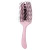 Pig Bristle Fluffy Styling Six-Claw Straightening Hollow Rib Massage Comb