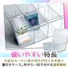 Large Capacity Clear Trading Card Storage Case with Flip-Up Dividers, Rounded Corners, and Dust Protection for Deck Storage and Small Organizing