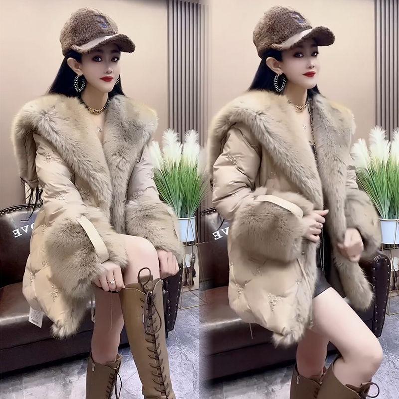 Winter New Fashion Cotton Clothes Imitation Fur Jacket Women's Large Size Loose Thickened Popular Coat