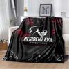R-Resident Evil Game Gamer Soft Plush Blanket Leon Ada Red Umbrella Blanket for Living Room Bedroom Bed Sofa Picnic Office Cover
