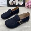 Fashion Women's Loafers 2025 Spring Autumn Soft Sole Fashion Buckle Strap Comfortable Casual Shoes Vintage Luxury Non Slip Casual Shoes
