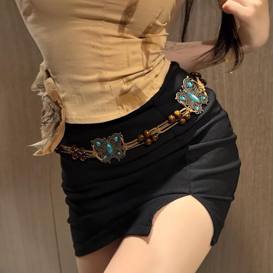 Böhmischer Ethno High-End Metall Taillenkettengürtel für Damen - Retro, vielseitiges Modeaccessoire