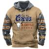 Mens Casual Fleece Hoodie 3D Print Sports Sweatshirt Loose Fit Youth