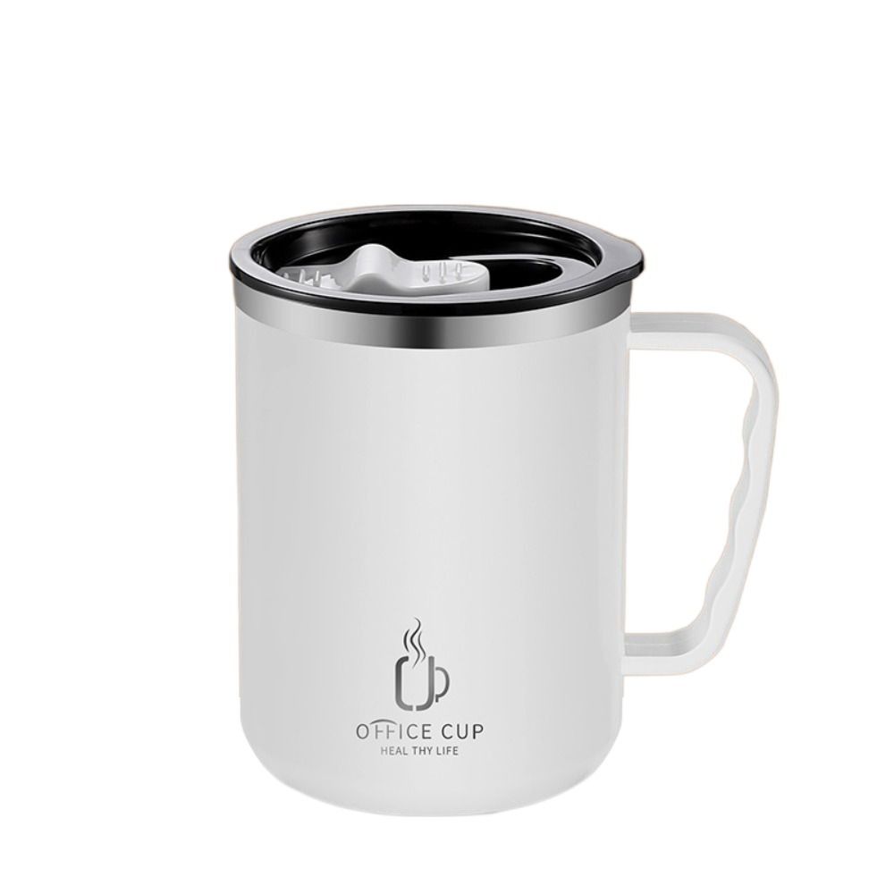 Double Layer Insulated Coffee Mug With Lid Double Wall Coffee Tumbler  Home