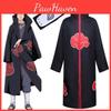 Naruto Akatsuki Uchiha Itachi Fantasia Cosplay Roupão Manto Capa Tecido Macio