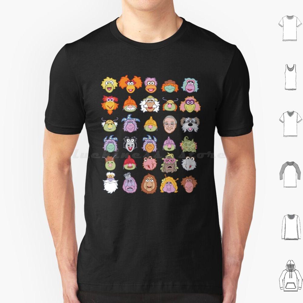Fraggle Rock T Shirt Cotton Men Women DIY Print Fraggle Boober Wembley Gobo Mockey Dance Your Cares Away Doozer 80s Tv Show S